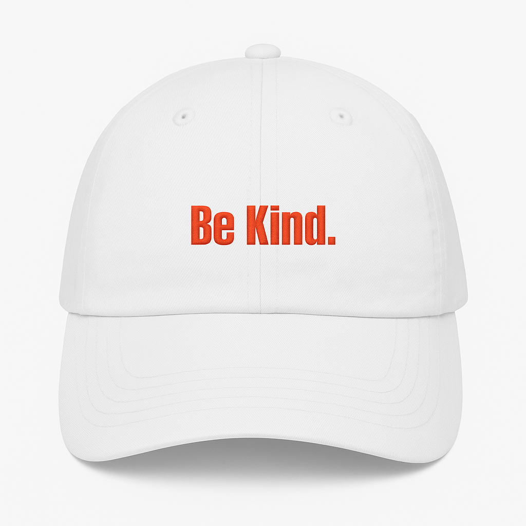Be Kind Dad Hat - White - Tricki Woo