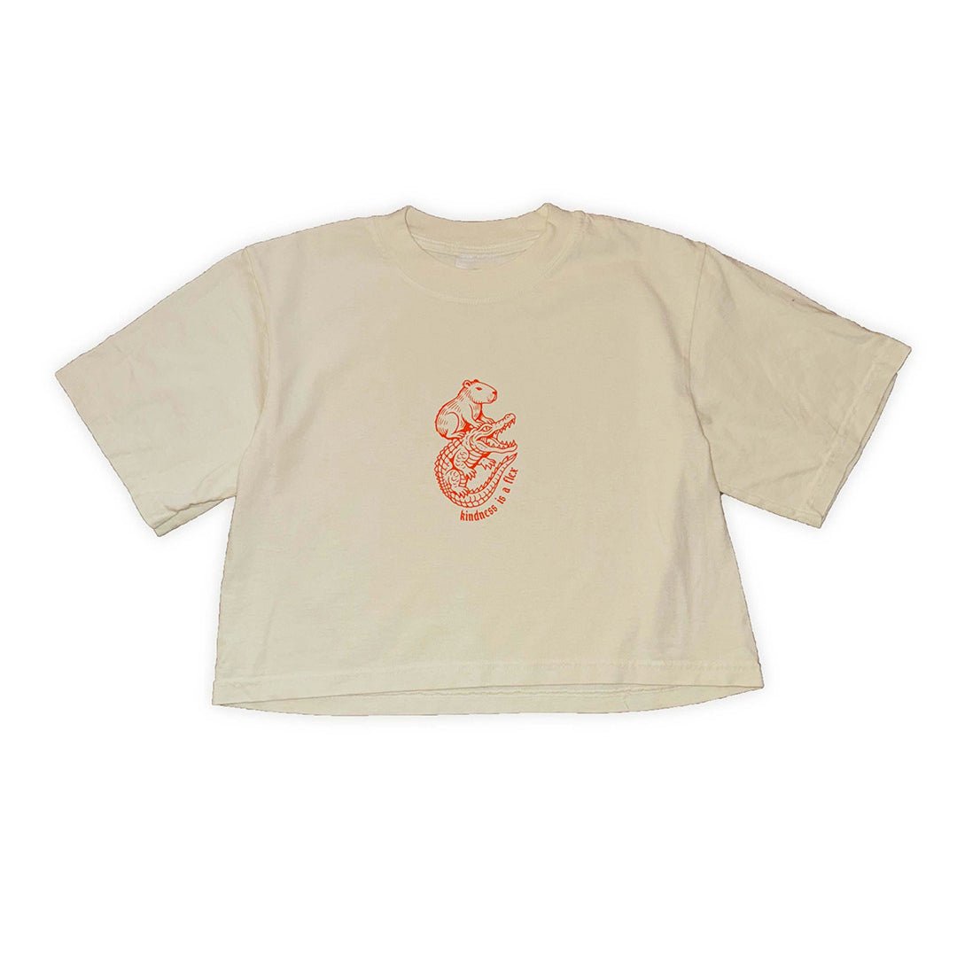 Tricki Woo Kind Crop Top - Cream - Tricki Woo