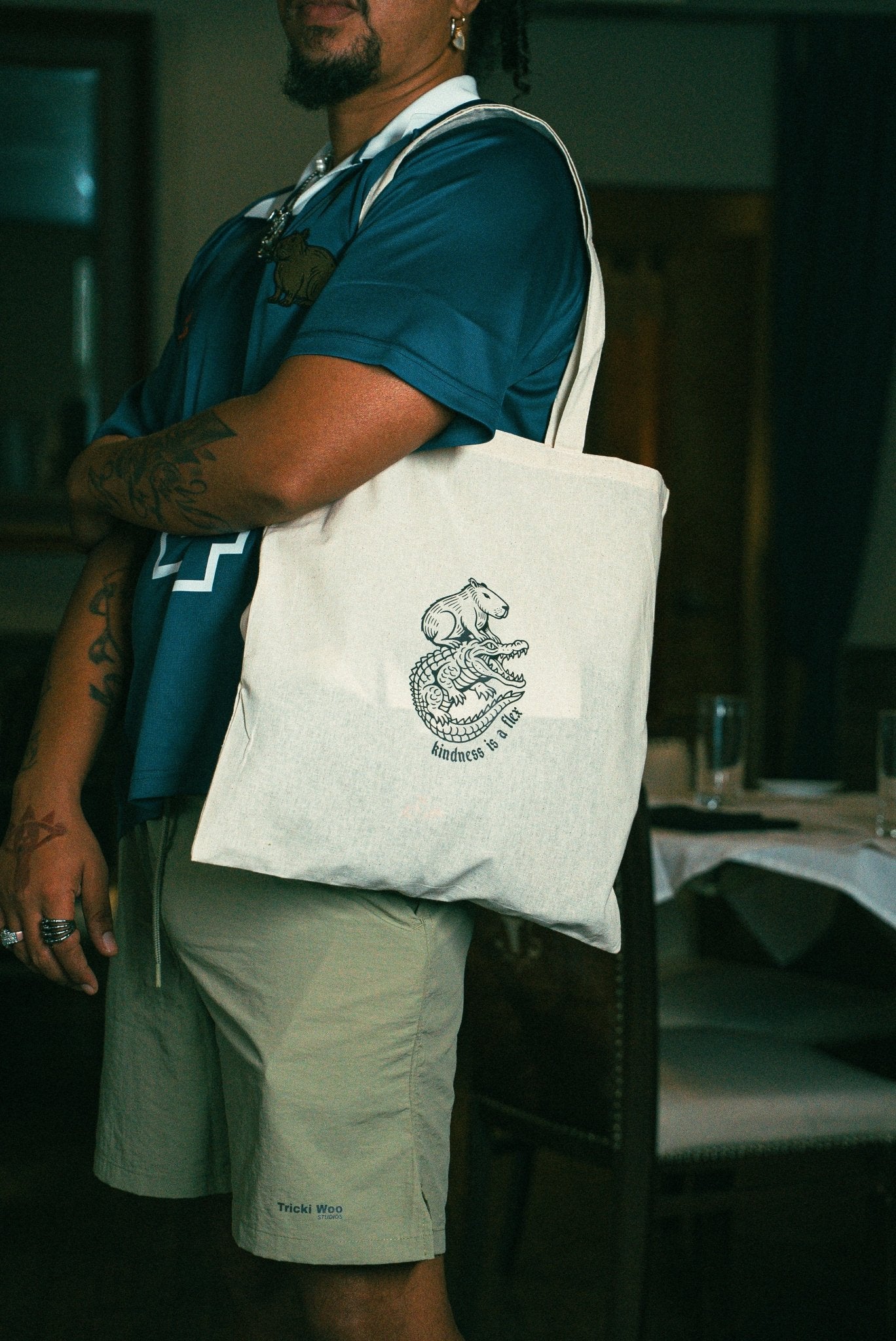 Tricki Woo Kind Tote Bag - Cream - Tricki Woo