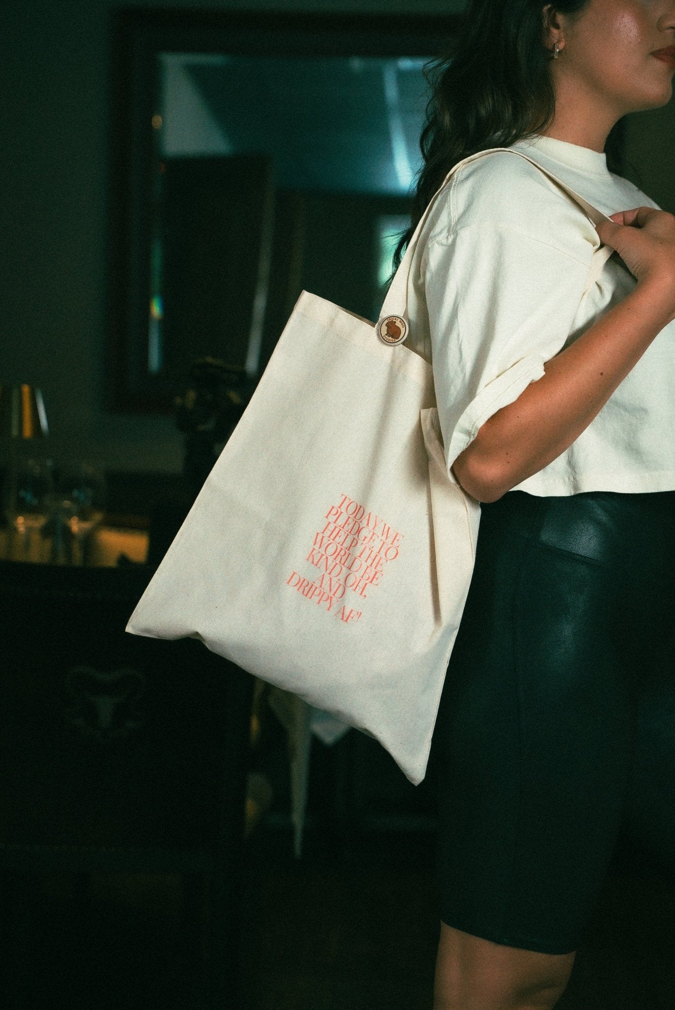 Tricki Woo Kind Tote Bag - Cream - Tricki Woo